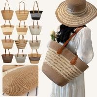 ราคา กระเป๋าสะพายไหล่, ทอฟาง, สำหรับผู้หญิง, ลายฤดูร้อน, ความจุมาก, กระเป๋าโท้ท, อเนกประสงค์, ทันสมัย, เหมาะสำหรับชายหาด, ท่องเที่ยว, ช้อปปิ้ง, ทำงาน, แพ็คถัง (1731341911429580368)