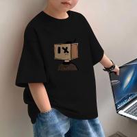 ราคา เสื้อยืดเด็กผู้ชาย วัสดุผ้าฝ้าย แขนสั้น เสื้อการ์ตูน เสื้อยืดคอกลม เหมาะสำหรับเด็กผู้ชาย พิมพ์ลายแฟชั่น เสื้อ 10-50 กก. (1731550514065214450)