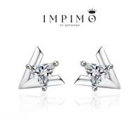 ราคา (ต่างหูทรง Trillion Cut ข้างละ 0.5 กะรัต)ต่างหูเพชรโมซาไนต์แท้ จาก Impimo Thailand เม็ดชูโมซาไนต์ทรง ขนาด 1 กะรัต(ข้างละ 0.5) ชูบนตัวเรือนเงินแท้ 925 ชุบทอง 18K การันตีความแท้และคุณภาพด้วยใบรับรองจากส
