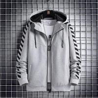 ราคา NEW!! เสื้อกันหนาวมีซิปสำหรับผู้ชายและผู้หญิง,เสื้อลำลองแต่งผ้ากำมะหยี่หนาเสื้อแจ็คเก็ตมีฮู้ด แต่งแถบด้านข้าง (1729530220485183606)