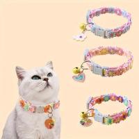 ราคา เครื่องประดับสัตว์เลี้ยง ปลอกคอดอกไม้ลูกไม้สีสันสดใส ตกแต่ง ปรับได้ สามตัวเลือก (1730350730723821935)