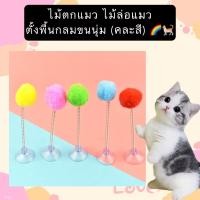 ราคา BS-393 ไม้ตกแมว ไม้ล่อแมว ตั้งพื้นกลมขนนุ่ม (คละสี) นุ่มนิ่ม ติดกระจกได้ ของเล่นแมว ของเล่นสัตว์เลี้ยง ราคาถูก พร้อมส่ง (1729670653041543350)