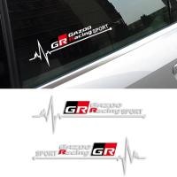 ราคา สติ๊กเกอร์ไวนิลรถสปอร์ต GAZOO RACING GR ชุด 2 ชิ้น สำหรับตัวรถ ประตูท้าย หน้าต่าง กระจกหน้ารถด้านหลัง กันชน ประตู และกันชน สติ๊กเกอร์ เหมาะสำหรับ FORTUNER YARIS ATIV COROLLA CROSS HEV CHR CAMRY AVALON