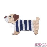 ราคา ตัวรีดการ์ตูนหมาลายริ้ว ตัวรีดติดเสื้อ อาร์มปักตกแต่ง DIY EMBROIDERY PATCH (00080394) (1729974633495824407)