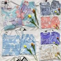 ราคา ชุดเสื้อยืดมัดย้อม พร้อมกางเกง สีสันสดใส (1729935229231794353)