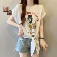 ราคา เสื้อครอปน่ารักสไตล์เกาหลี oversize เสื้อผ้าสาวอวไซส์ใหญ่ แฟชั่น เสื้อยืดสวยๆผู้หญิงกําลังฮิตใหม่ล่าสุด preppy styleเต้น (1732374621252846938)