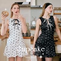 ราคา Cupcake Dot Dress มินิเดรส ลายจุด มีซิปรูดด้านข้าง แต่งปลายระบายสุดน่ารัก (1732605917631776707)