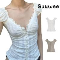 ราคา เสื้อเบลาส์สีขาว สไตล์วินเทจ หวาน แต่งลูกไม้ แขนพัฟ เหมาะสำหรับวันที่และงานปาร์ตี้ (1732320807062308697)