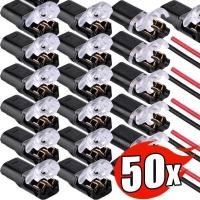 ราคา ขั้วต่อสายไฟ, 10/50 ชิ้น, ปลั๊ก 2 พิน, ขั้วต่อสายไฟรถยนต์, สายไฟด่วน, สำหรับรถยนต์และรถบรรทุก, ขั้วต่อปลั๊ก (1731871043439265070)