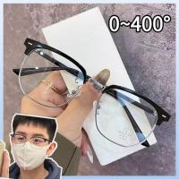 ราคา *Future star* แว่นตาสายตาสั้น 0 ° ~ 400 ° แว่นตาคอมพิวเตอร์ป้องกันแสงสีฟ้า แฟชั่นเวอร์ชั่นเกาหลี แว่นตาครึ่งกรอบสำหรับนักเรียนชายและหญิง Q2 แว่นสายตาสั้นออกแสงไม่เปลี่ยนสี สี่เหลี่ยมจัตุรัส ใหม่ ทองคำ