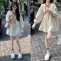 ราคา เดรสใส่สบาย ทรงหลวมสั้น แขนพอง สไตล์ตุ๊กตา (1731548477779969105)