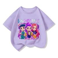 ราคา เสื้อยืดแขนสั้น KPOP Demon Hunter Girls Group Peripheral เสื้อผ้าเด็กสำหรับเด็กชายและเด็กหญิงสำหรับนักเรียน (1732709045452113244)