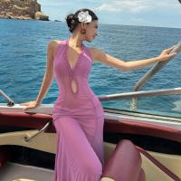 ราคา ชุดแม็กซี่เดรส Kliou คอวี เปิดไหล่ รูปลอกช่องว่างเอว บอดี้คอน ตาข่ายซีทรู สไตล์ฤดูร้อน สำหรับผู้หญิง เหมาะสำหรับวันหยุดฮาวาย มีบรรยากาศเซ็กซี่และลึก (1732182137982256549)