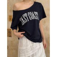 ราคา เสื้อปาดไหล่ oversize เสื้อยืดสวยๆผู้หญิงที่กําลังฮิต ไซส์ใหญ่ เสื้อปาดไหล่สาวอวบใส่ได้ เนื้อผ้านุ่มลื่นใส่สบาย สไตล์เกาหลีแฟชั่น ทรงหลวม ใส่เเบบเปิดไหล่ได้ เข้ากับทุกสไตล์ได้ (1731253799963035220)