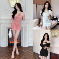 ราคา เดรสกระโปรงรัดรูปผ้าคอตตอนผสมโพลี ผ้ายืดแฟชั่นสุดชิคสไตล์เซ็กซี่ Dress Women Clothing ผู้หญิง Lady เสื้อผ้า (1730578913212008625)