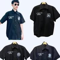 ราคา เสื้อเชิ้ตแขนสั้น ผู้ชาย สีดำพิมพ์ลาย แขนสั้นทรงตรง เท่ๆสไตล์วินเทจ (1731705997330188814)