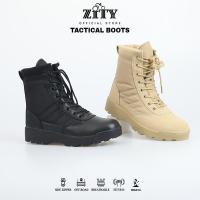 ราคา รองเท้าแทคติคอล Delta Force หนังไมโครไฟเบอร์ ข้อยาว SWAT รองเท้าเดินป่า รองเท้าบิ๊กไบค์ รองเท้า Tactical (1731783792604644822)
