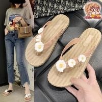 ราคา Anna Fashion รองเท้าแตะหูหนีบ รองเท้าแฟชั่น T57 รองเท้าแตะใส่สบาย สวมพื้นสานดอกไม้เดซี่หลากสี ขนาด 36-41 ซม (1729429441795950894)