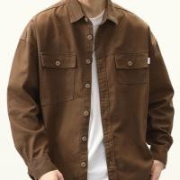 ราคา เสื้อทำงานสไตล์อเมริกัน 2024 ผู้ชาย แขนยาว ดีไซน์หลายกระเป๋า แบรนด์อินเทรนด์ เสื้อแจ็คเก็ตฤดูใบไม้ผลิฤดูใบไม้ร่วงสุดเท่ (1731826505913698916)