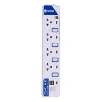 ราคา TOSHINO ปลั๊กไฟ (4 port,3M) รุ่น ET914 (243609)