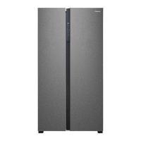 HISENSE ตู้เย็น Side by Side Pure Space Series RS708 19.8 คิว Inverter Pro (สีดำ) รุ่น RS708N4TBN
