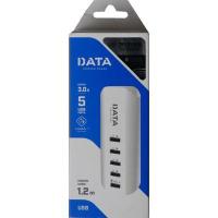 ราคา DATA ปลั๊กไฟ USB 5ช่อง (1.2M, สีขาว) รุ่น USB FAST CHARGE (236359)