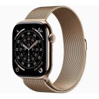 ราคา APPLE Watch Series 11 GPS + Cellular 2025 (46mm., M/L, Gold Titanium Case, Gold Milanese Loop) (309151)