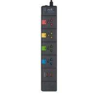 ราคา STORM รางปลั๊กไฟ (4 ช่อง, 4 สวิตซ์, 2 USB, 5 เมตร, สีดำ) รุ่น PGU145C (279035)