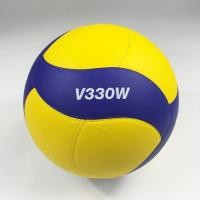 ราคา Mikasa วอลเลย์บอล V330W ลูกวอลเลย์ หนัง PU นุ่ม มีมอก.