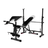 ราคา Multi Bench Rack ม้านั่งยกน้ำหนัก พร้อมแร็ควางบาร์เบล HFT รุ่น MB1 - Homefittools