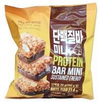 ราคา No Brand Protein Bar Mini 224g. โนแบรนด์ถั่วลิสงผสมคอนเฟลกซ์และอัลมอนด์เคลือบช็อกโกแลต 224กรัม