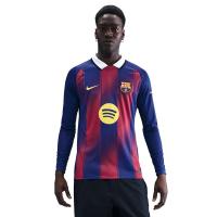 ราคา NIKE เสื้อแข่งผู้ชายแขนยาวทีมบาร์เซโลน่า ชุดเหย้า เกรด Stadium ฤดูกาล 2025/26