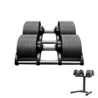 ราคา Dumbbell Rack Set เซ็ตดัมเบล H32 (1 คู่) พร้อมขาตั้ง - Homefittools