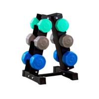 ราคา GSPORTS ชุดดัมเบลพร้อมชั้นวาง 24 kg 3 4 5 kg 3 คู่ แบบสี Dumbbell Set with 3-Pair A-Shaped Rack