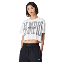 ราคา CHAMPION CREWNECK CROPTOP T-SHIRT เสื้อครอปแขนสั้น 118018-WW001 ผู้หญิง WHITE