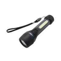 ราคา ไฟฉาย LED (ถ่าน AA 2 ก้อน) LUZINO รุ่น FL098 สีดำ - เทา