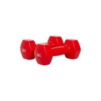 ราคา GSports DBY-5 สีแดง แบบคู่ ดัมเบลเหล็กหุ้มไวนิล 5kg x 2 ชิ้นVinyl Dumbbell 5 kg 2 pcs.