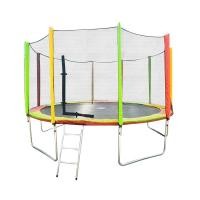 ราคา Sanook Trampoline แทรมโพลีนสปริงบอร์ดจิงโจ้ ขนาด 14 ฟุต(420 ซม.)โครงเหล็กหนา 2.30 มม.แถมฟรีสปริง 10 ตัว สีรุ้ง