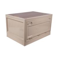 ราคา กล่องอเนกประสงค์แบบพับได้เปิดหน้า พร้อมฝาไม้ 65ลิตร Camping KASSA HOME BFPD047 59.5x41.5x34.5ซม.ครีม