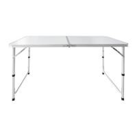 ราคา โต๊ะพับอเนกประสงค์แบบพกพา ขาปรับระดับได้ GIO รุ่น 2061-0035 ขนาด 120 x 60 x 54/60/70 ซม. สีขาว