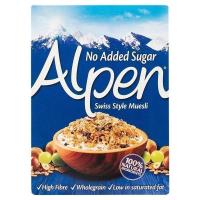 ราคา Alpen Muesli Bret 560g. อัลเพนมูสลี่เกล็ดข้าวโอ๊ตและข้าวสาลีผสมผลไม้ถั่ว 560กรัม