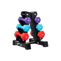 ราคา GSports ดัมเบลเหล็กหุ้มไวนิล 3 4 5 kg. รวม 3 คู่ 24 kg + ชั้นวาง Vinyl Dumbbell 24 kg. with rack