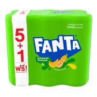 ราคา แฟนต้า น้ำอัดลม น้ำเขียว 325 มล. x 5+1 ชิ้น (8851959632185)
