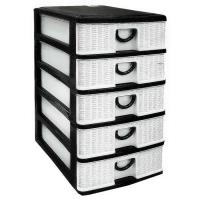 ลิ้นชักเล็ก ลายหวาย 5 ชั้น 25x34x44 ซม.