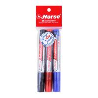 ราคา ปากกาไวท์บอร์ด ตราม้า H-22 แพ็ค 3 คละสี (8851552209531)