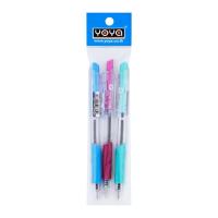 ราคา โยย่า ปากกาลูกลื่น สีน้ำเงิน 1018 แพ็ค3 A (8852398121575)
