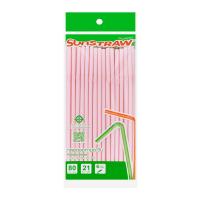 ทานตะวัน หลอดงอ ขนาด 21 ซม. สีหวาน คละสี แพ็ค 80