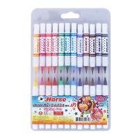 ราคา ตราม้า สีเมจิก 2 หัว H-220 12 สี (8851552309316)