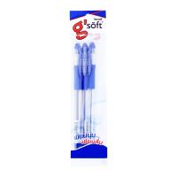 จีซอฟท์ ปากกาลูกลื่น สีน้ำเงิน แพ็ค 3