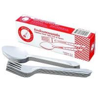 ราคา ตราจรวด ชุดช้อนและส้อมสเตนเลสสตีล บรรจุ 12 คู่ (8851992010124)